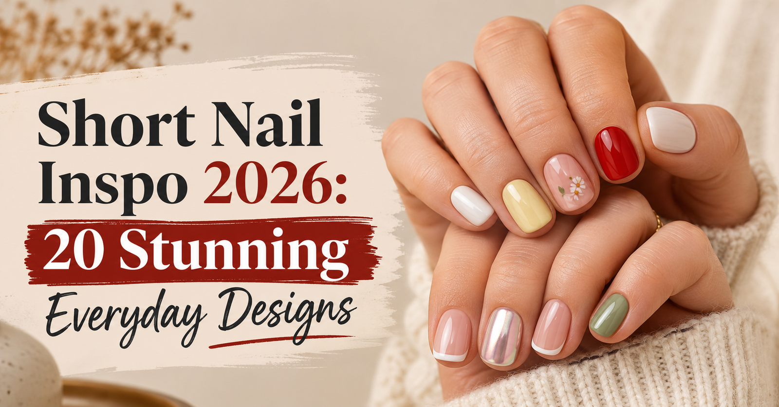 Short Nail Inspo 2026: 20 Stunning Everyday Designs