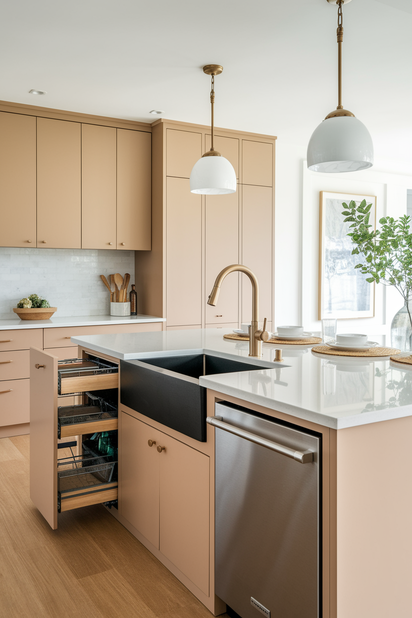 Create a Practical Island Sink Station