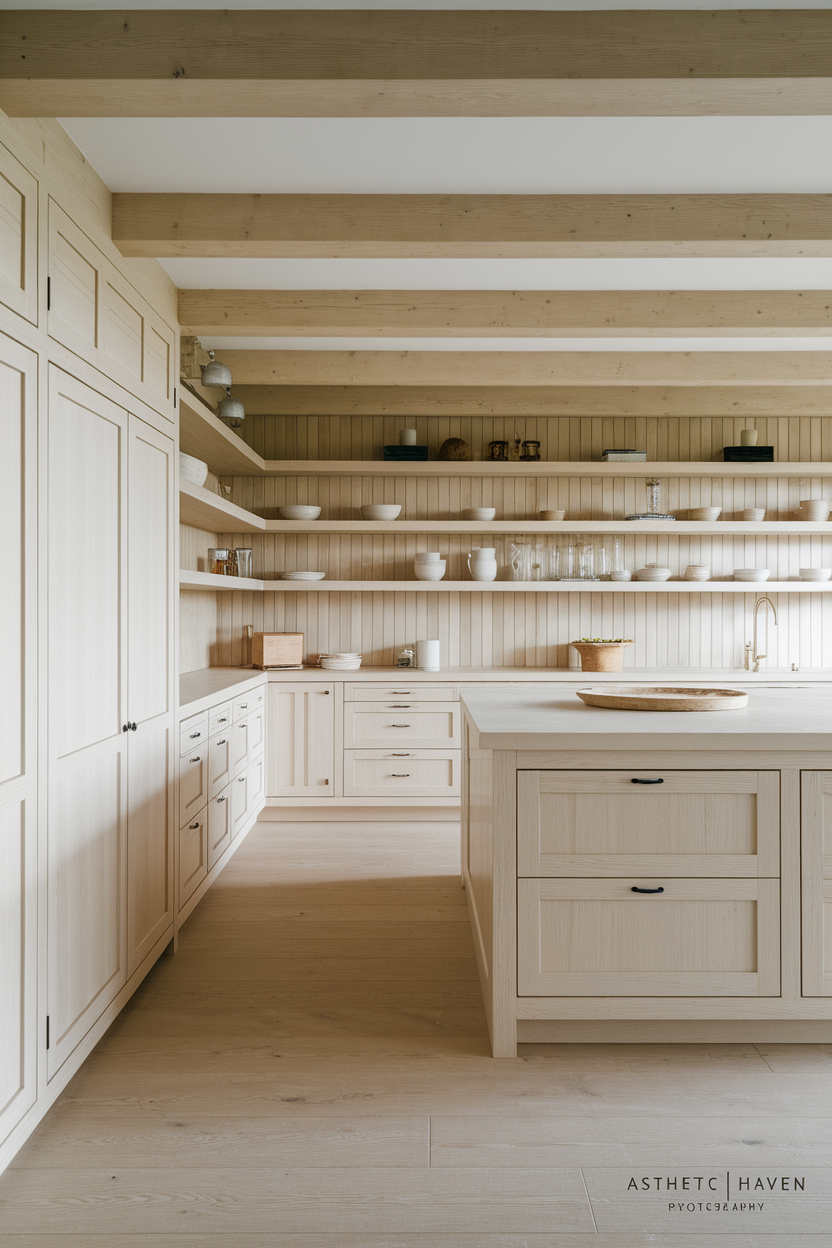 Pale White Oak from Floor to Ceiling