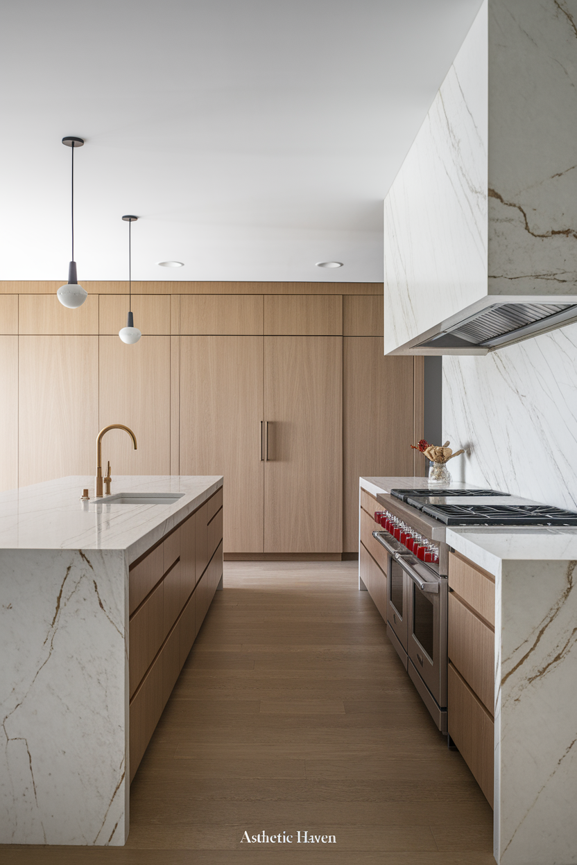 Waterfall Countertops on Every Island