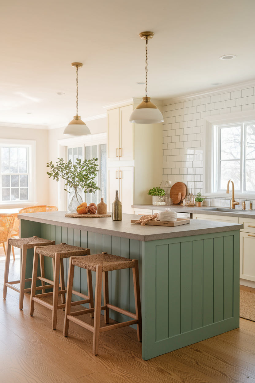 Make a Statement With a Colorful Island
