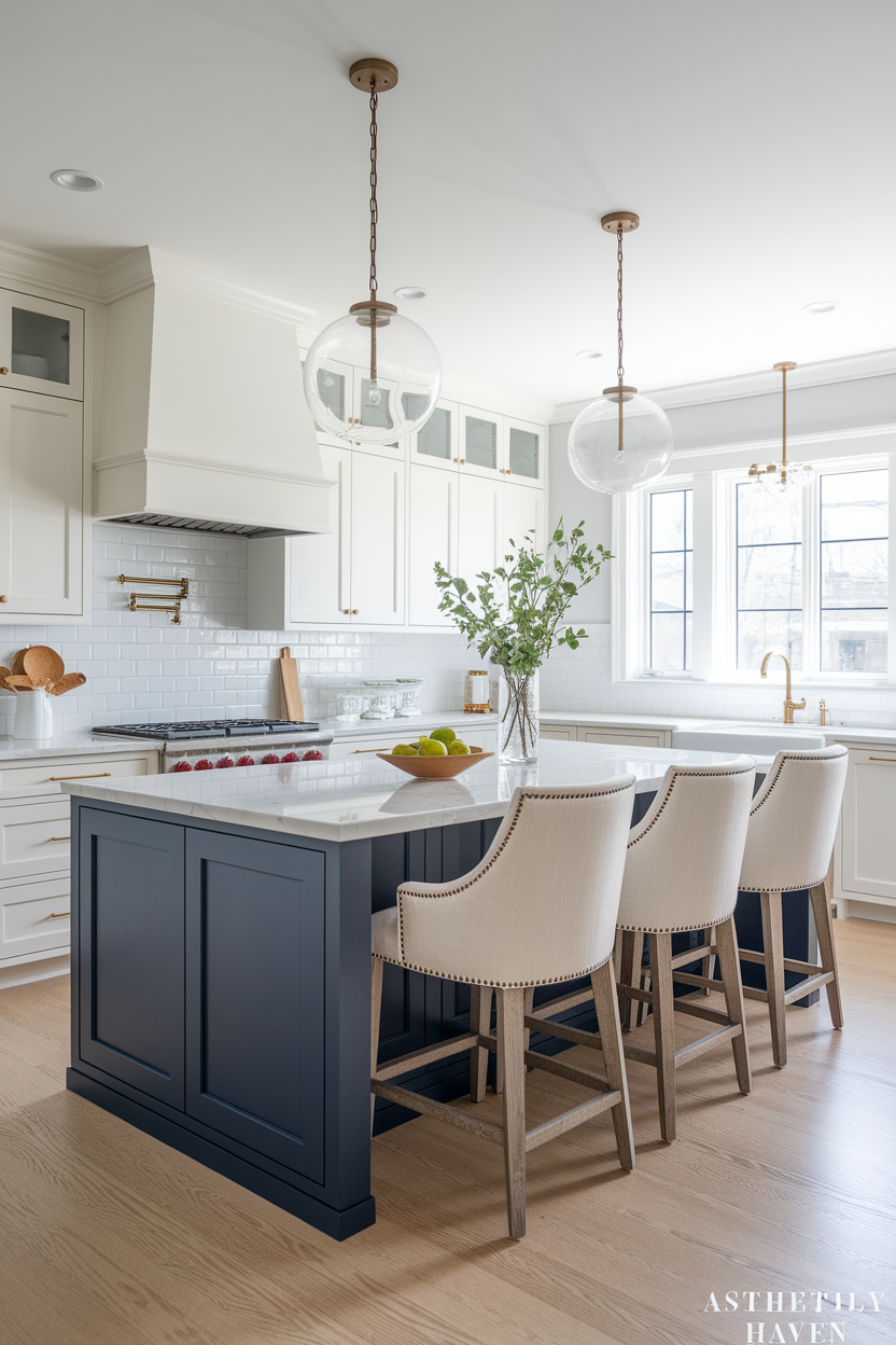 Create Contrast With a Two-Tone Island