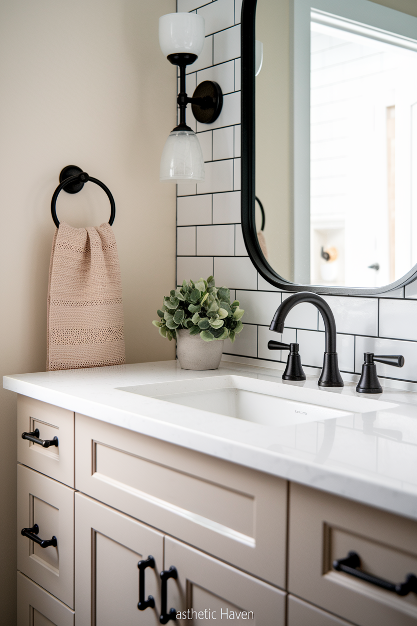Replace Dated Cabinet Hardware and Wall Fixtures