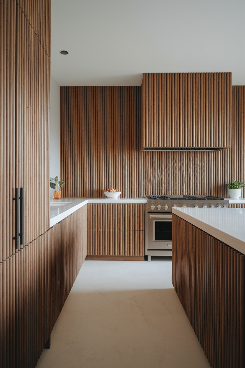 Fully Fluted Cabinets and Islands