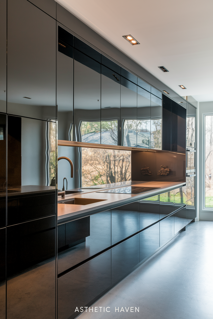 Mirror-Like High-Gloss Cabinets