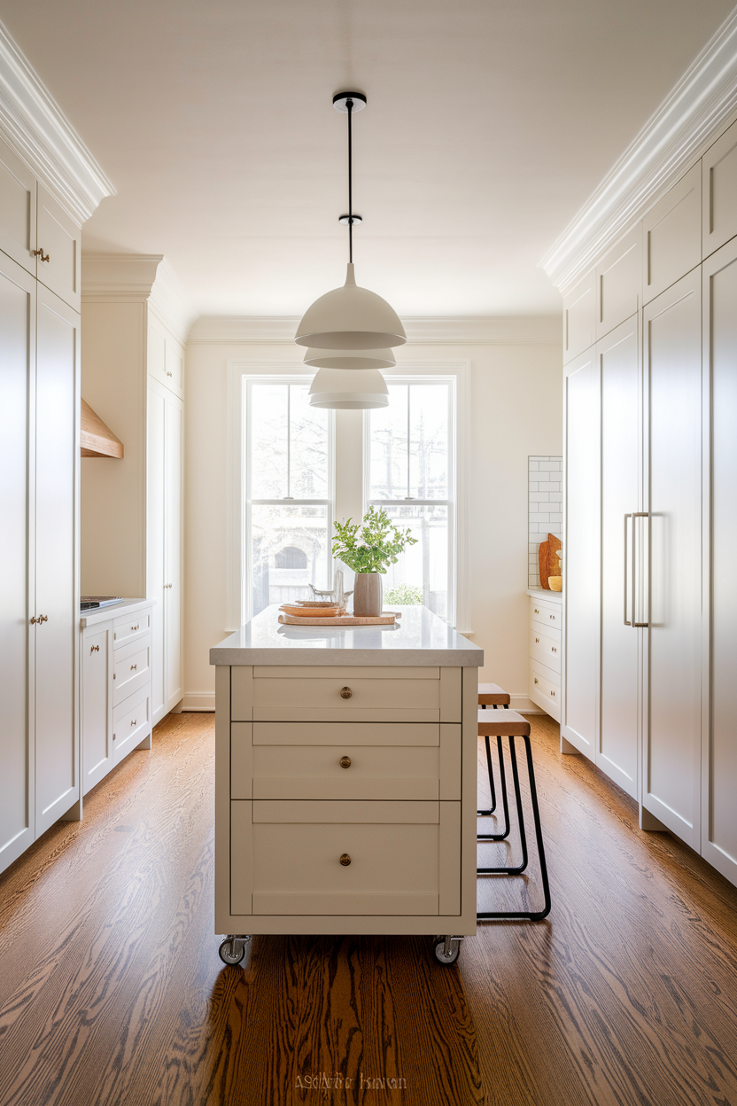 Use a Slim Island in a Small Kitchen