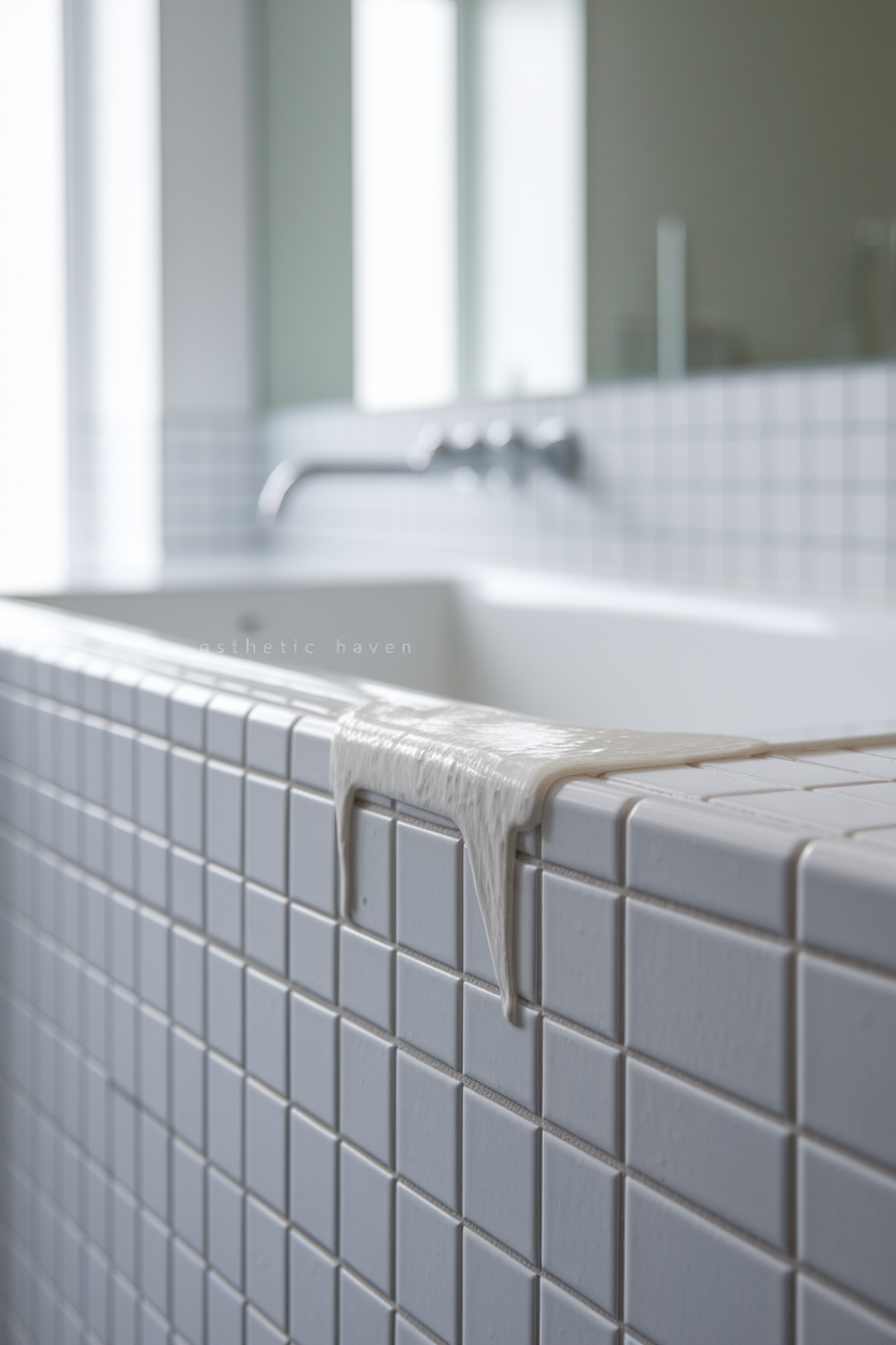 Refresh Stained Grout and Cracked Caulk