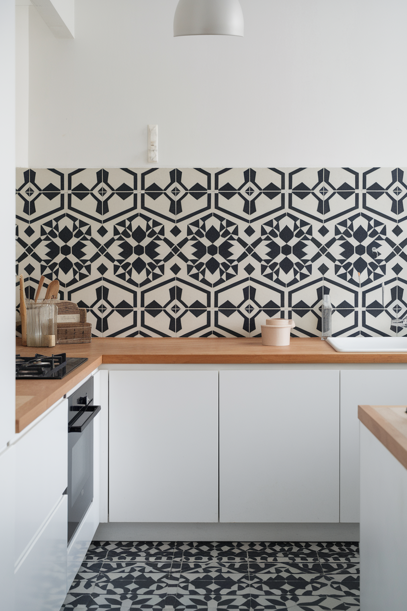 Loud Geometric Backsplashes