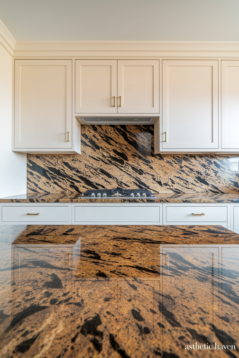Busy Speckled Granite Countertops