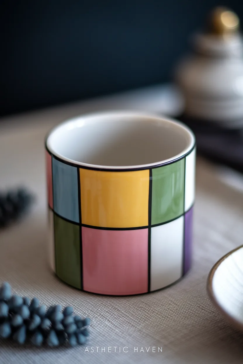 6. Modern Geometric Color Blocks