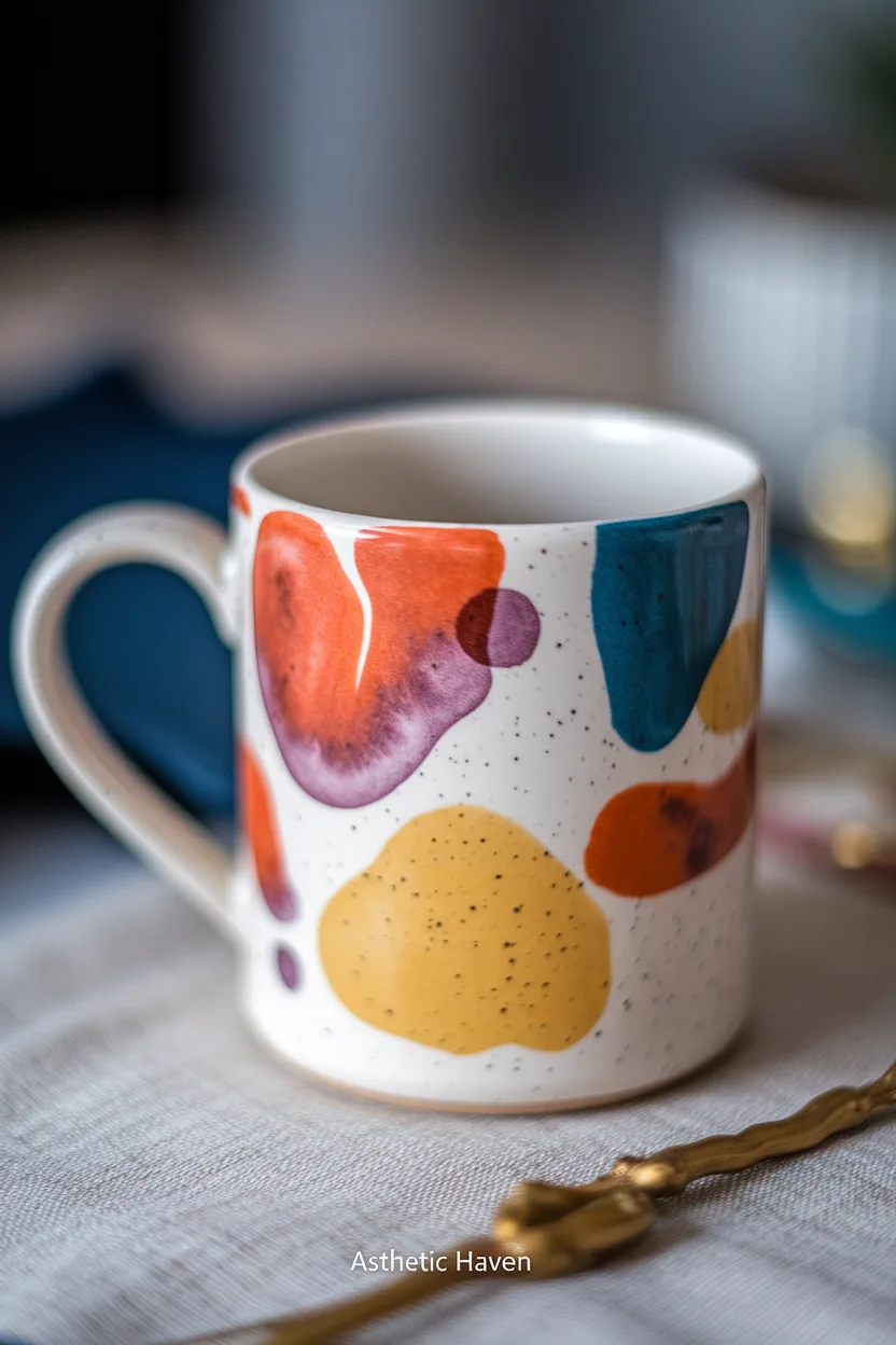 8. Abstract Watercolor Splashes