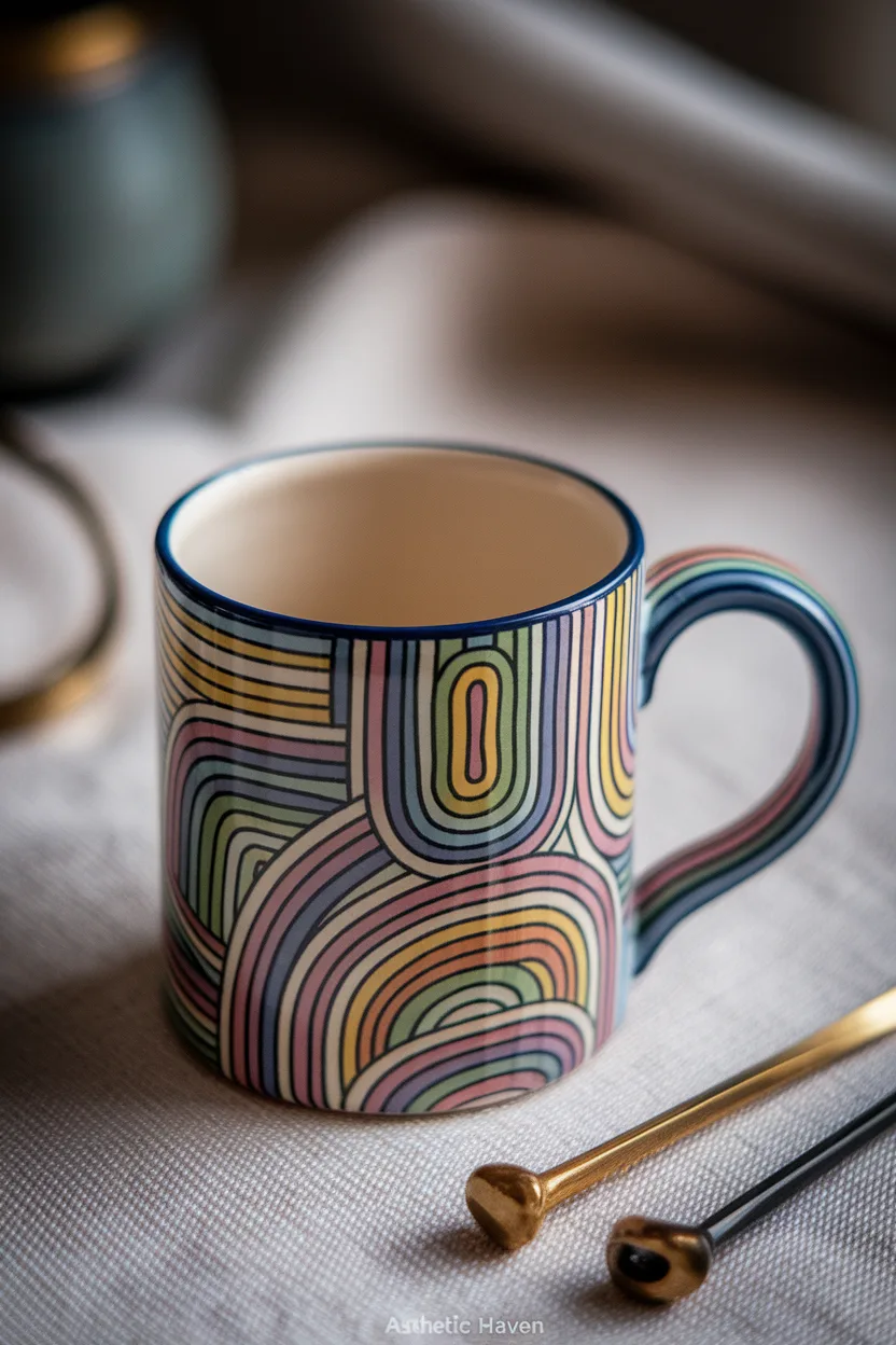 10. Retro 70s Swirl Patterns