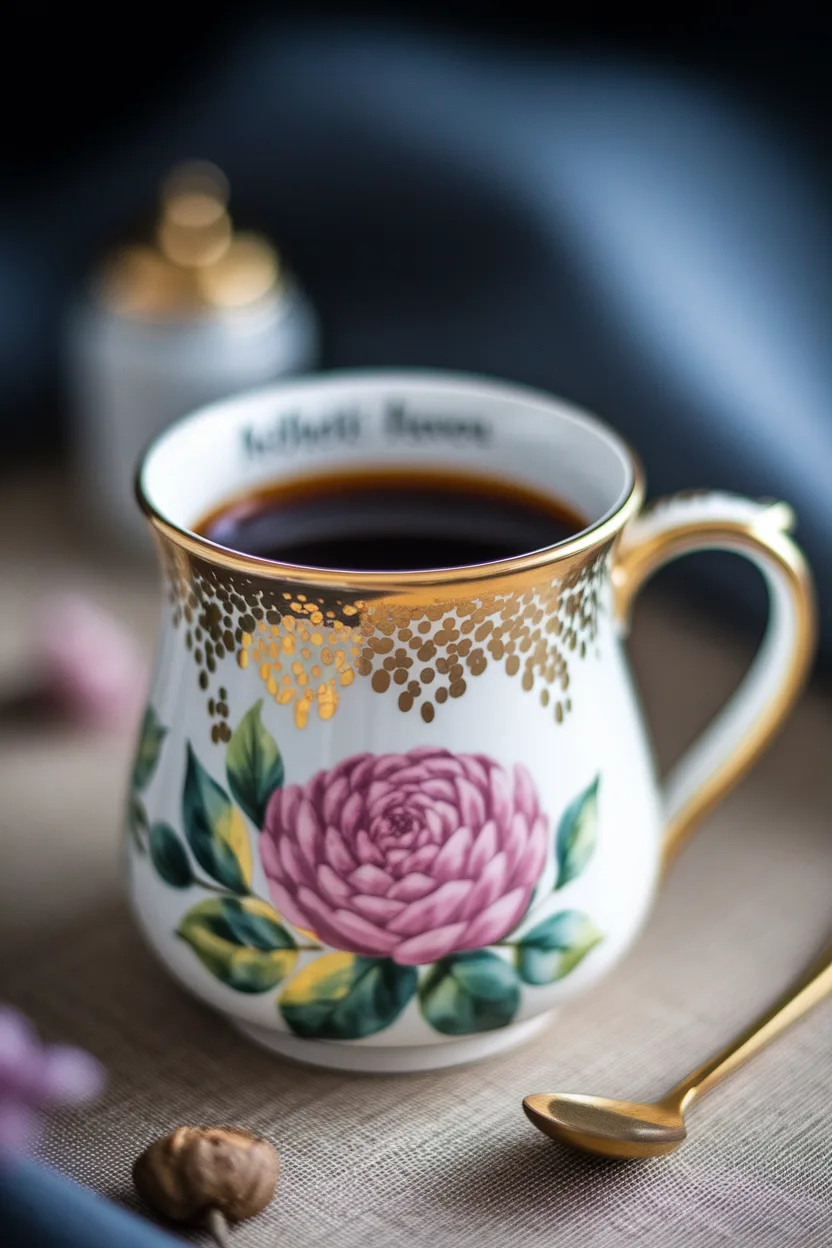 13. Elegant Gold Foil Accents