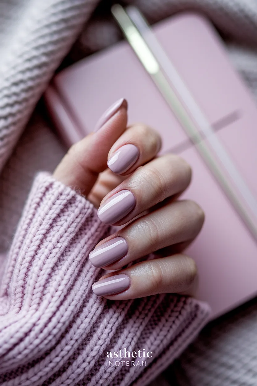 25 Cute Back to School Nail Ideas for a Stylish Semester 7 6. Soft Rose Quartz