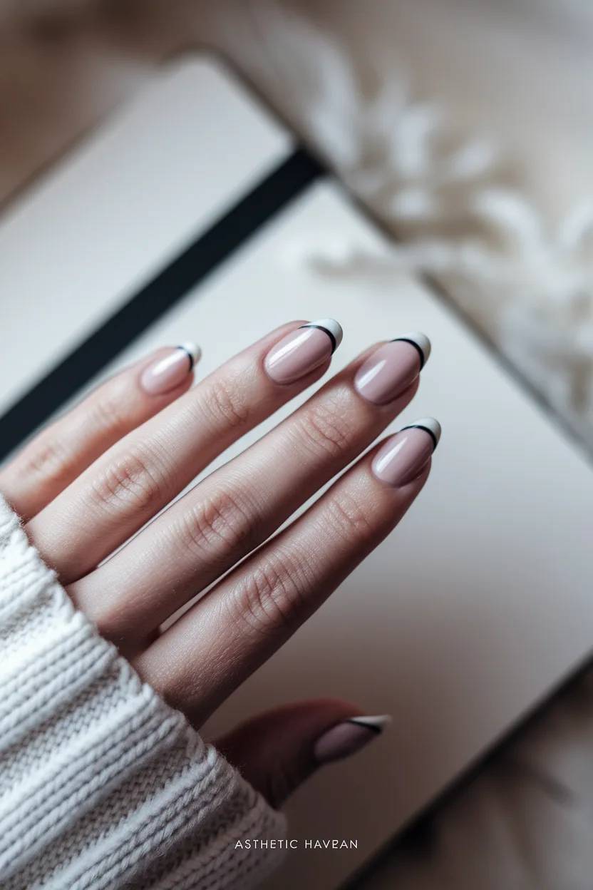 25 Cute Back to School Nail Ideas for a Stylish Semester 26 25. Minimalist Line Work