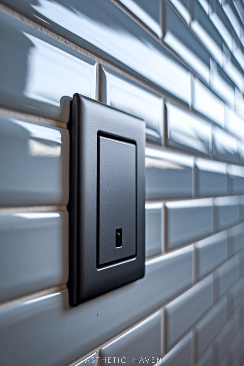 Screwless switch and outlet plates fitted after power is off