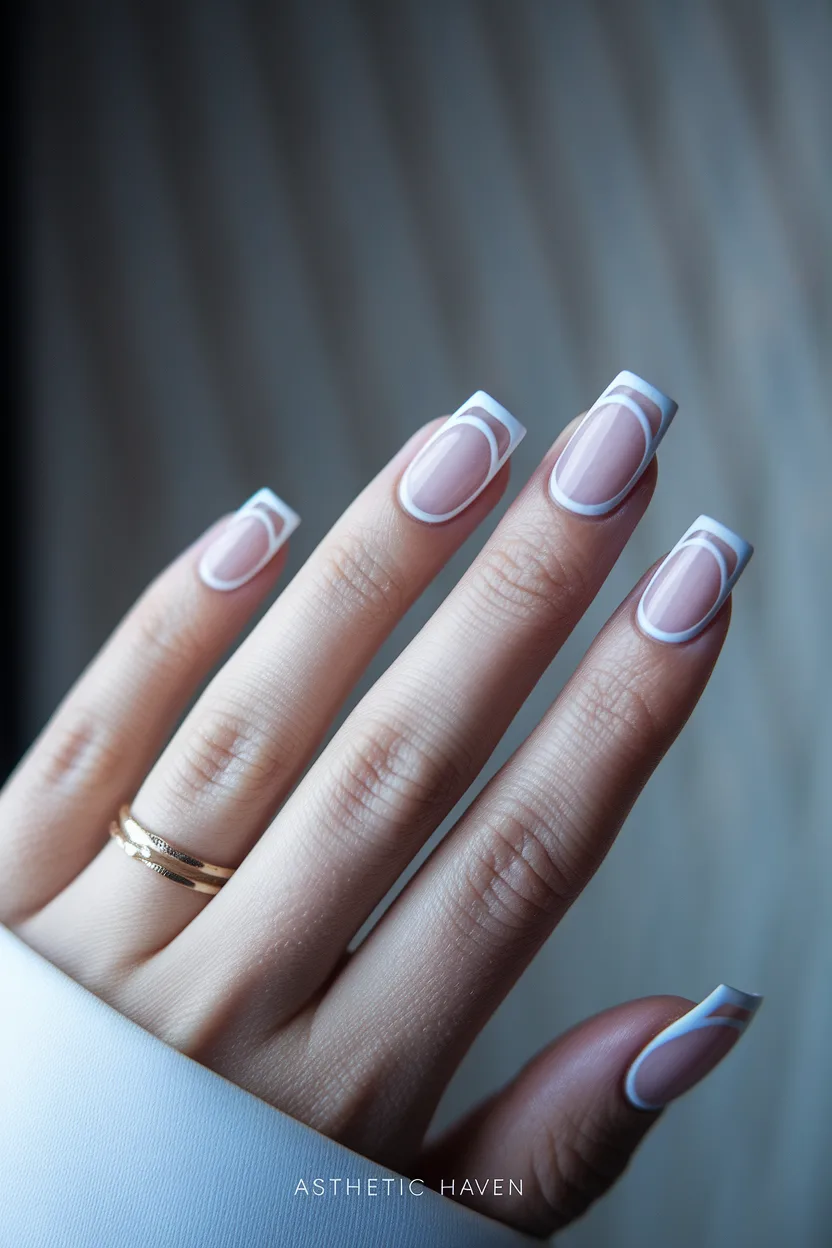 4. Holographic Chrome Square Statement