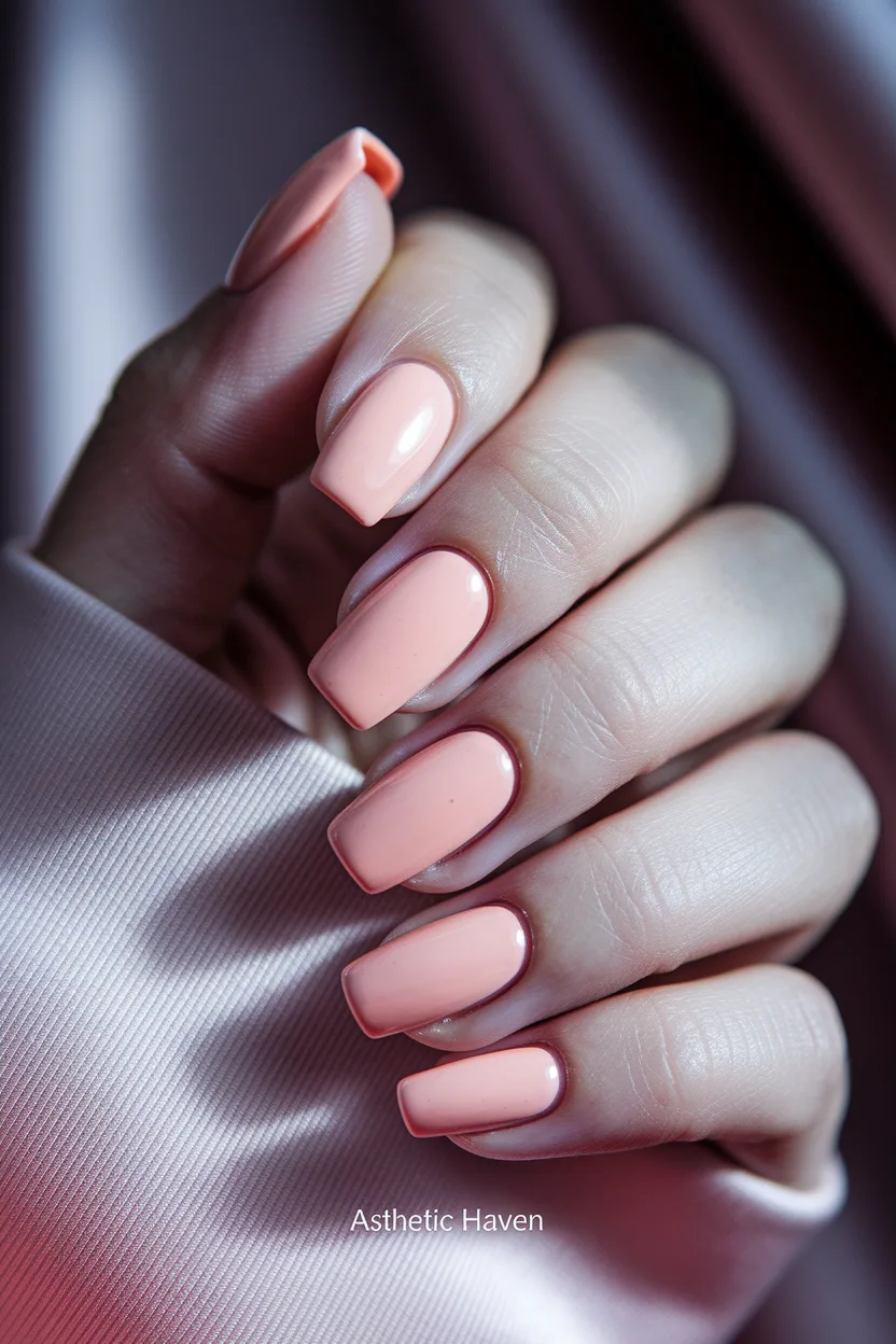 7. Abstract Tortoiseshell Print Square Nails