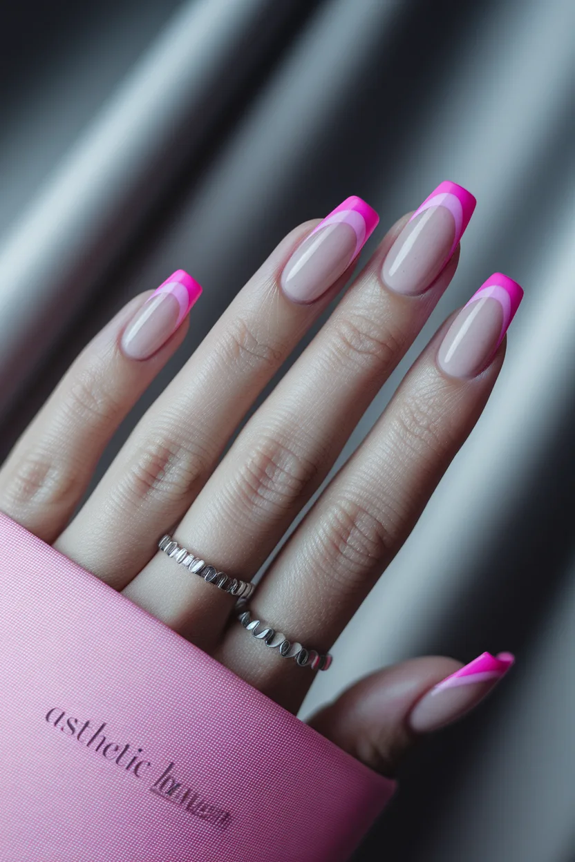 19. Celestial Gold Star and Moon Square Nails